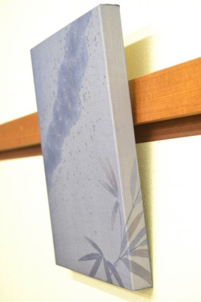 画像2: 小さなインテリア ファブリックパネル 霞がさね 天の川 (2)