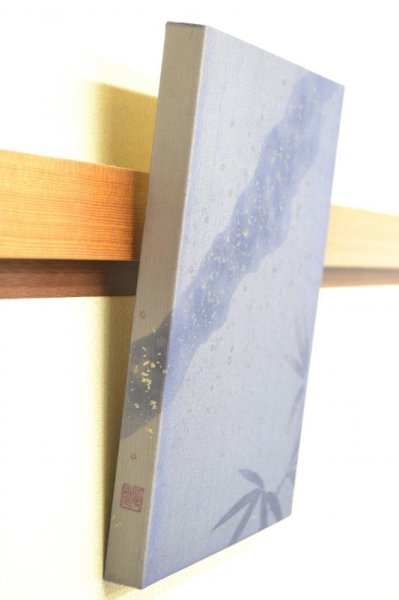 画像3: 小さなインテリア ファブリックパネル 霞がさね 天の川 (3)