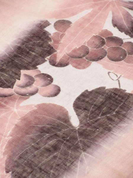 画像4: 手描友禅 リネンストール 秋彩 (4)