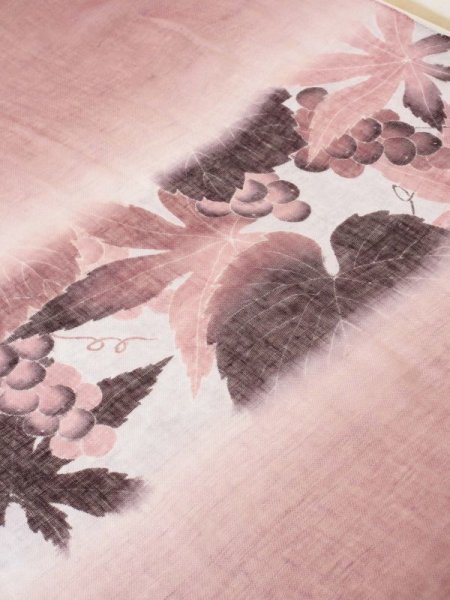 画像2: 手描友禅 リネンストール 秋彩 (2)
