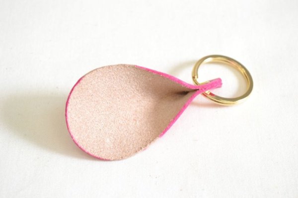 画像3: 手描き友禅 レザー キーリング 七宝 (3)