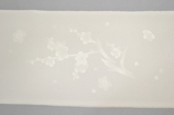 画像10: 手描友禅 半衿「ほのか」梅 (10)