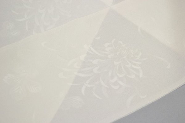 画像7: 手描友禅 半衿「ほのか」菊 (7)