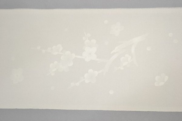 画像9: 手描友禅 半衿「ほのか」梅 (9)