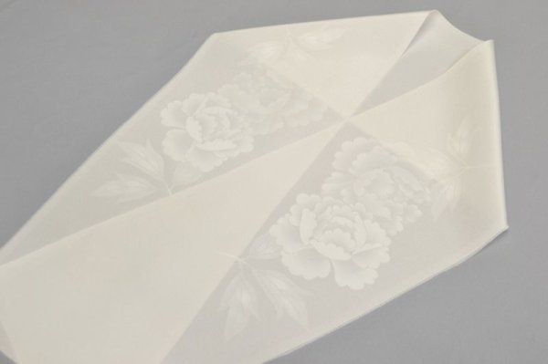 画像6: 手描友禅 半衿「ほのか」牡丹 (6)