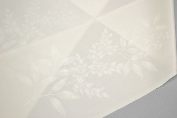 画像7: 手描友禅 半衿「ほのか」南天 (7)