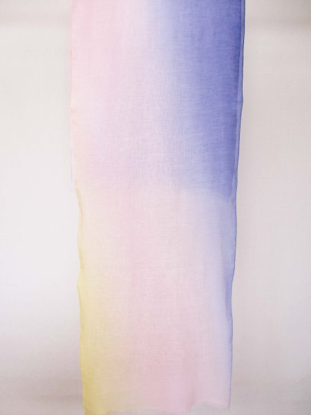 画像7: 刷毛染めストール　空模様バイオレット (7)