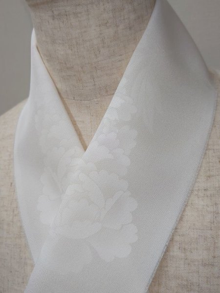 画像2: 手描友禅 半衿「ほのか」牡丹 (2)