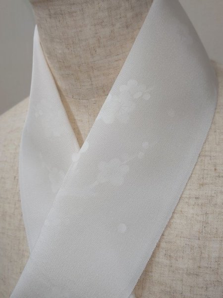 画像2: 手描友禅 半衿「ほのか」梅 (2)