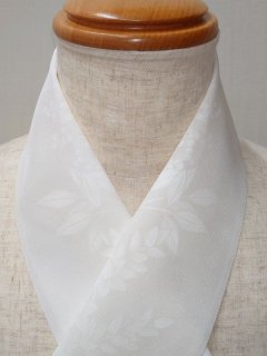 染工房 正茂 | 手描友禅 上仲正茂 手描友禅白半衿「愉彩」菊