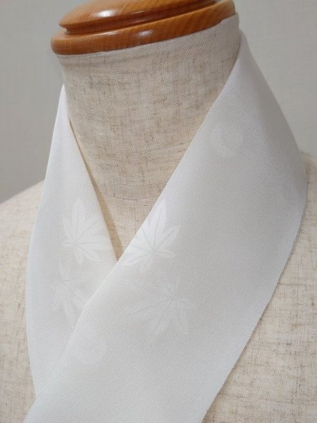 画像2: 手描友禅 半衿「ほのか」もみじ (2)