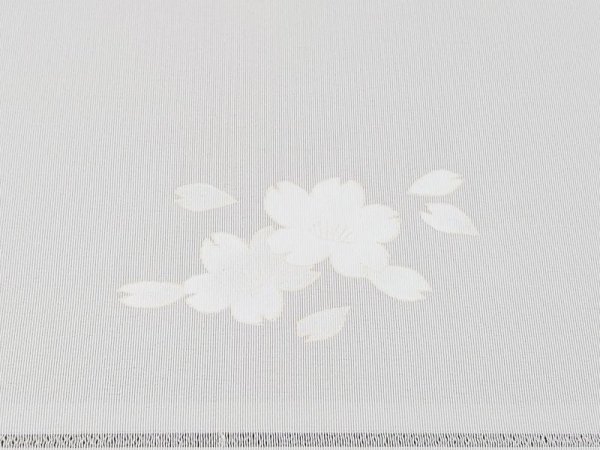 画像6: 手描友禅 半衿「ちらり」桜 (6)