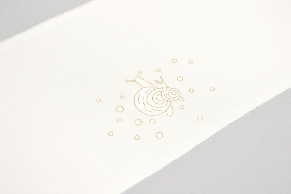 画像3: 手描友禅 半衿「ちらり」かたつむり　 (3)