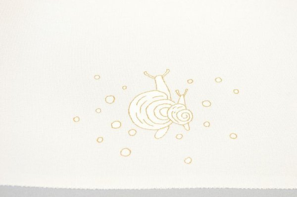 画像4: 手描友禅 半衿「ちらり」かたつむり　 (4)