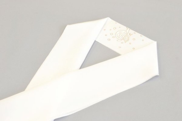 画像2: 手描友禅 半衿「ちらり」かたつむり　 (2)