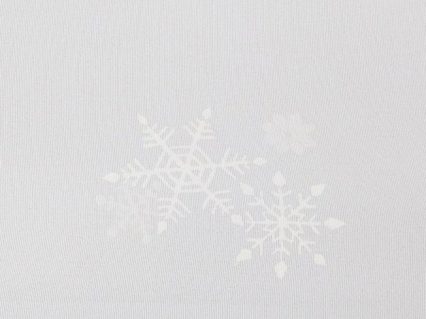 画像6: 手描友禅 半衿「ちらり」雪結晶 (6)