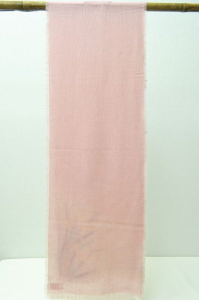 画像2: 手描友禅 カシミヤストール こもれび 水仙 ピンク (2)