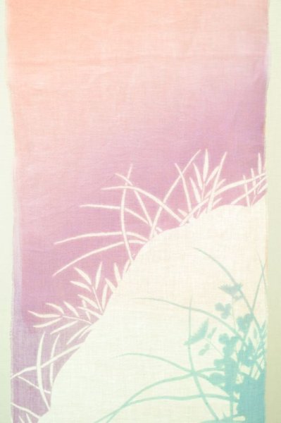 画像6: リネンストール　silhouette　四君子　ピンク (6)