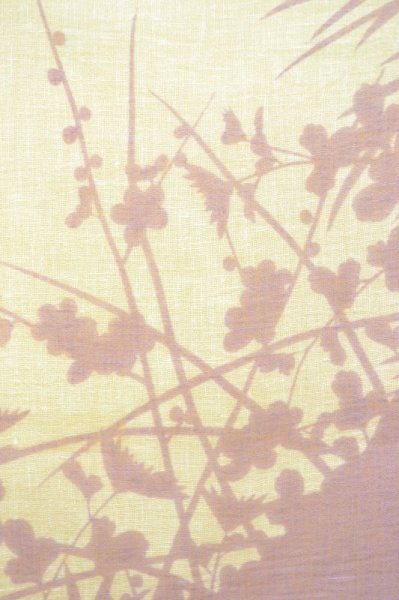 画像8: リネンストール silhouette 四君子 イエロー (8)