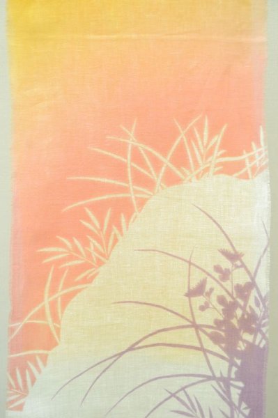 画像6: リネンストール silhouette 四君子 イエロー (6)