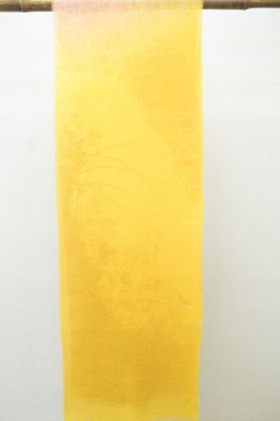 画像5: リネンストール silhouette 四君子 イエロー (5)