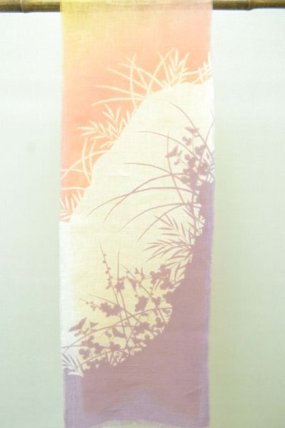 画像4: リネンストール silhouette 四君子 イエロー (4)