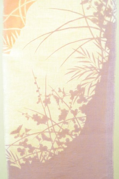 画像7: リネンストール silhouette 四君子 イエロー (7)