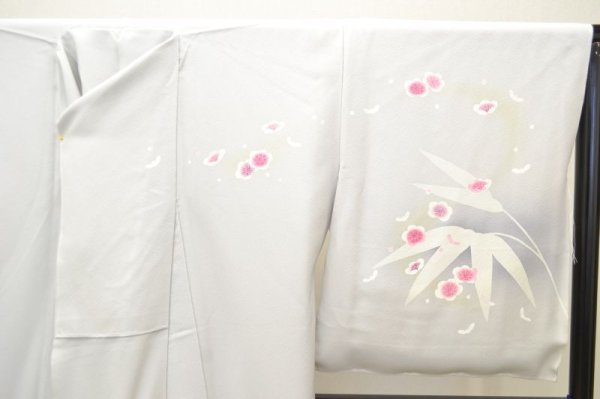 画像4: 手描友禅 付下げ 梅笹 制作より時間が経ってるためお求めやすい価格に (4)