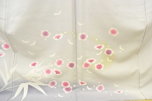 画像13: 手描友禅 付下げ 梅笹 制作より時間が経ってるためお求めやすい価格に (13)