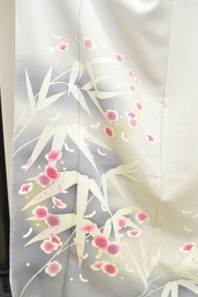 画像10: 手描友禅 付下げ 梅笹 制作より時間が経ってるためお求めやすい価格に (10)