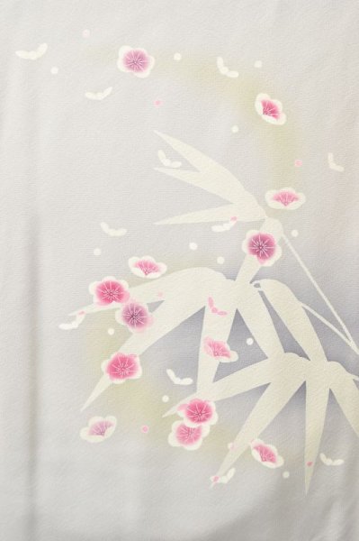 画像8: 手描友禅 付下げ 梅笹 制作より時間が経ってるためお求めやすい価格に (8)