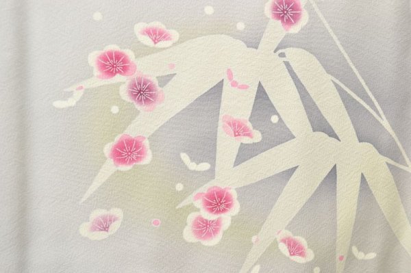 画像9: 手描友禅 付下げ 梅笹 制作より時間が経ってるためお求めやすい価格に (9)