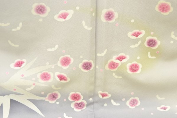 画像14: 手描友禅 付下げ 梅笹 制作より時間が経ってるためお求めやすい価格に (14)