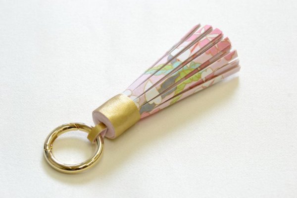 画像3: 手描友禅 バッグチャーム 「桜」 ピンク (3)