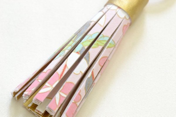 画像8: 手描友禅 バッグチャーム 「桜」 ピンク (8)