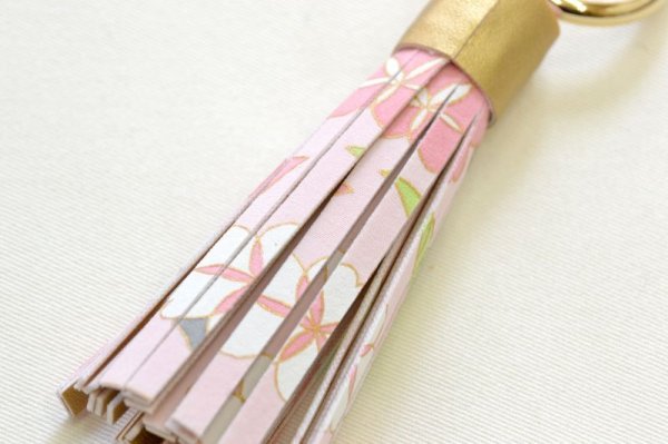 画像9: 手描友禅 バッグチャーム 「桜」 ピンク (9)