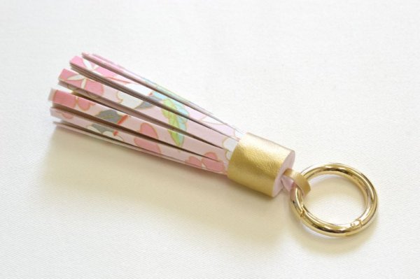 画像6: 手描友禅 バッグチャーム 「桜」 ピンク (6)