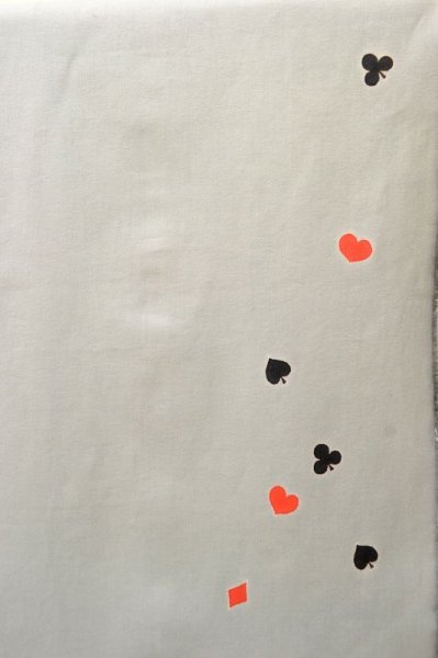 画像11: 手描友禅　デニム着物　トランプ柄　セミオーダー (11)