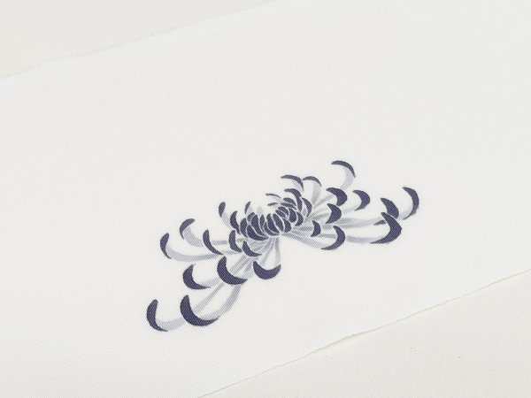 画像3: 手描友禅 半衿「ちらり」 彩 菊B (3)