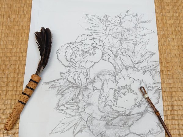 画像2: 手描友禅　オーダーメイド　染帯 (2)