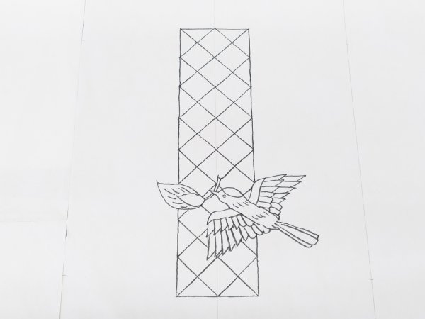 画像2: 手描友禅　オーダーメイド　半衿 (2)