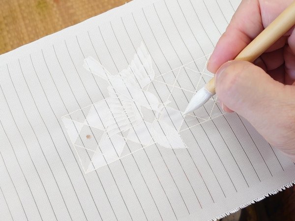 画像4: 手描友禅　オーダーメイド　半衿 (4)