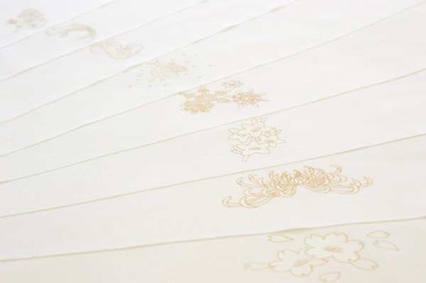 画像3: 期間限定特別販売　手描友禅 半衿「ほのか」「ちらり」の白の悦びコーデ (3)