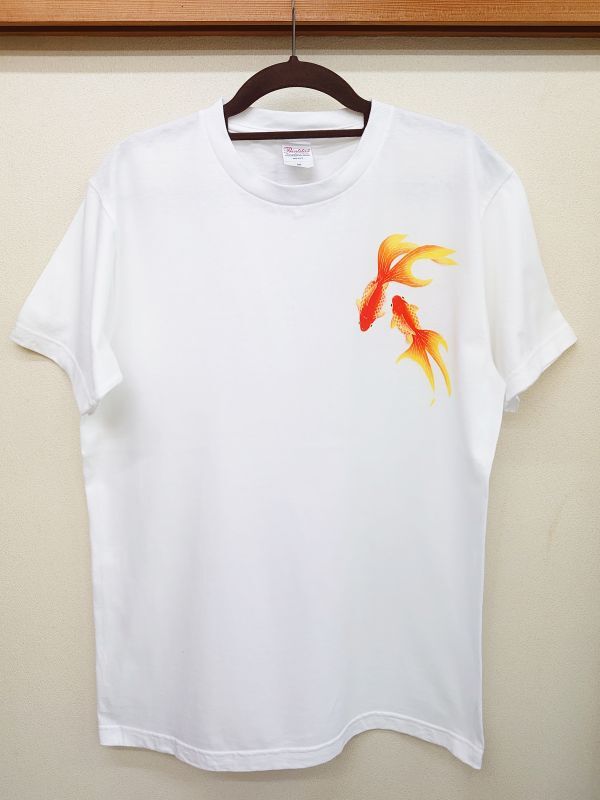 手描友禅　Tシャツ　金魚　受注生産