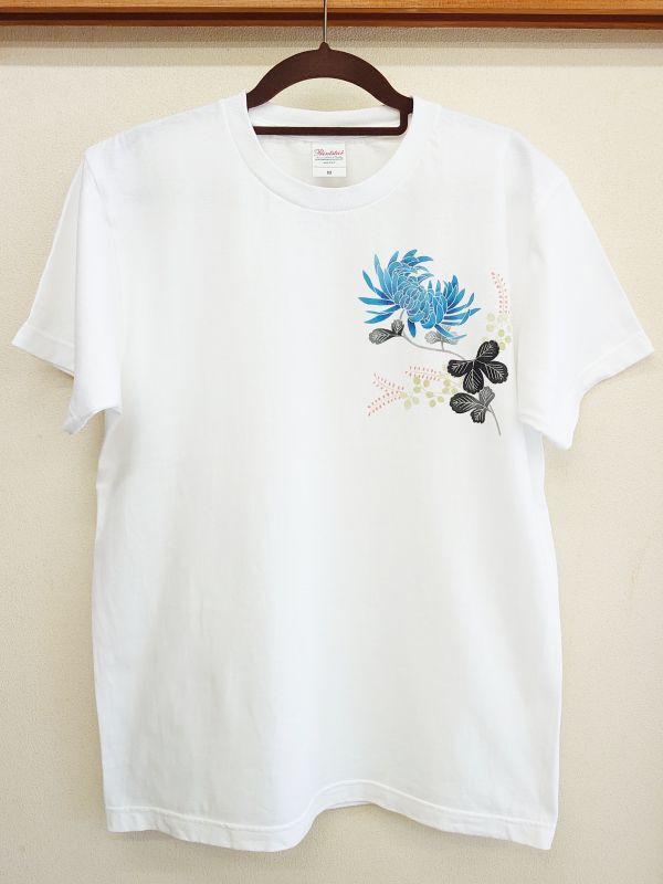 手描友禅　Tシャツ　秋草　受注生産